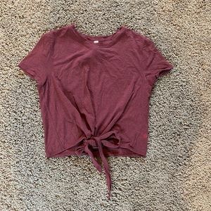 Lululemon Tie Front T Shirt